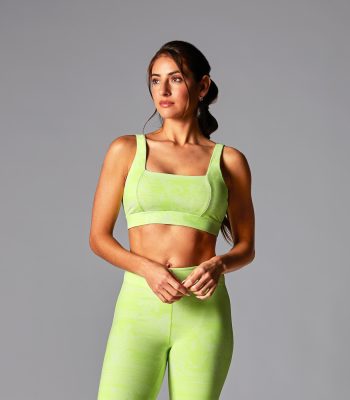 square neck bra lime tropic toile