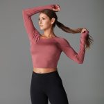 favorite long sleeve crop tee mesa