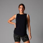 high neck muscle tank ebony coconut