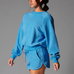 ease crew terry sweatshirt ocean