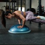 bosu pro balance trainer in use