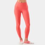 high waisted 7/8 leggings hot coral space dye