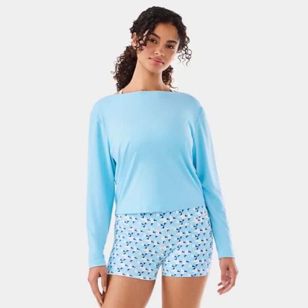 brushed tec knit softtec long sleeve surf