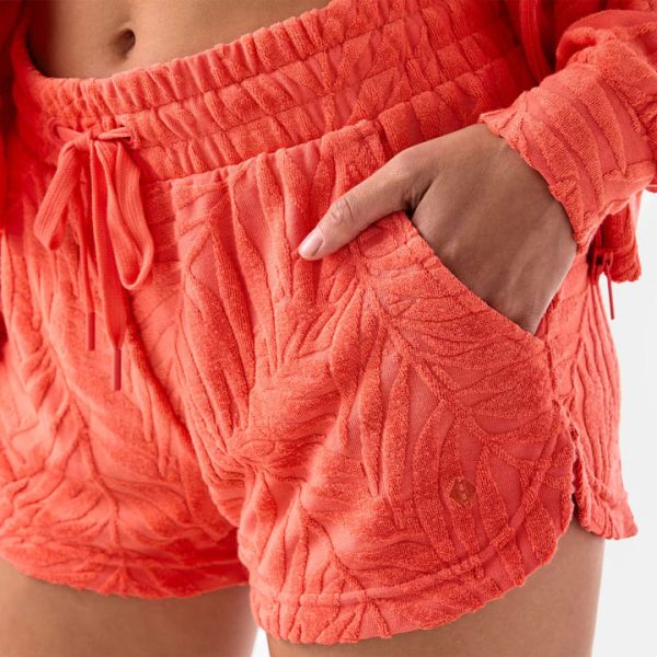 Palm terry short hot coral