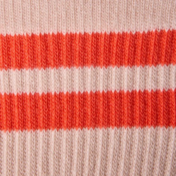 swatch hot coral stripe