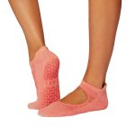 emma breeze grip socks hot coral