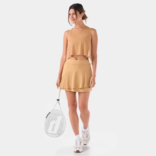 flounce tennis skort cappuccino