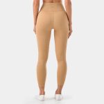 seamless 7/8 rib leggings cappuccino