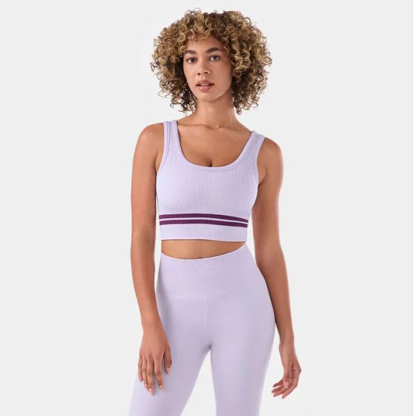 Seamless Vibe Rib Bra lavender