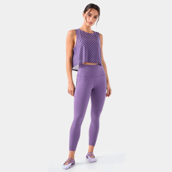 TaviSculpt® High Waisted Pocket 7/8 Leggings grape