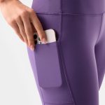 TaviSculpt® High Waisted Pocket 7/8 Leggings grape