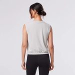 tavi softtec crop tie tee ash