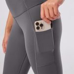 high waisted pocket 7/8 tight glacial